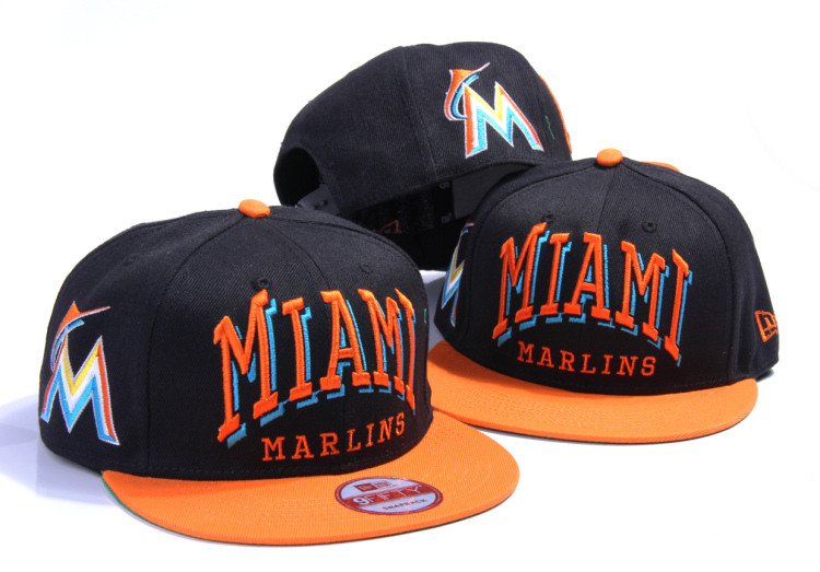 MLB Miami Marlins NE Snapback Hat #18